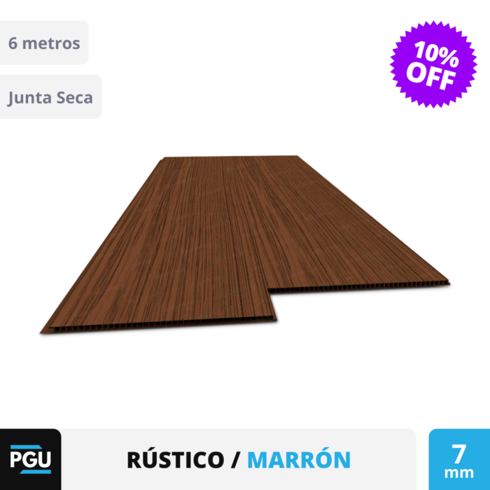 03 OFERTA Cielorraso de PVC Rústico Junta Seca 7mm - Imagen 2