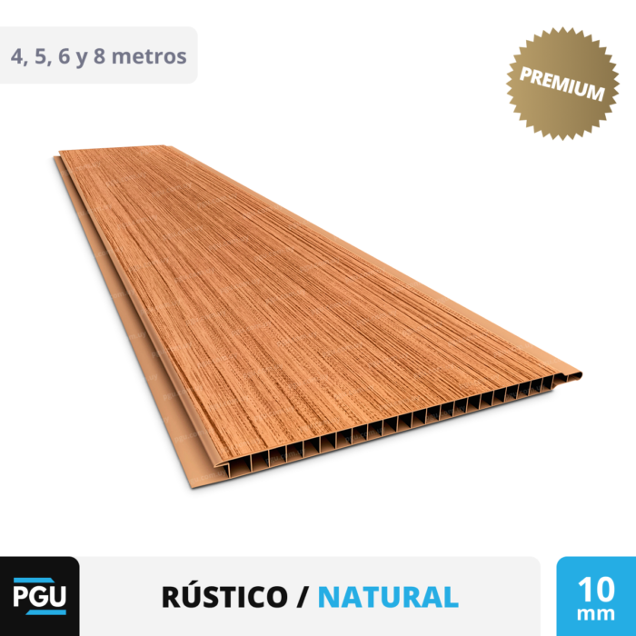 Cielorraso de PVC Rústico – Plasbil 20cm x 10mm