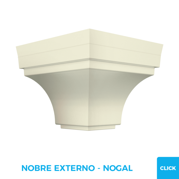 Esquinero Media Caña Externo Click - PVC Plasbil - Imagen 3