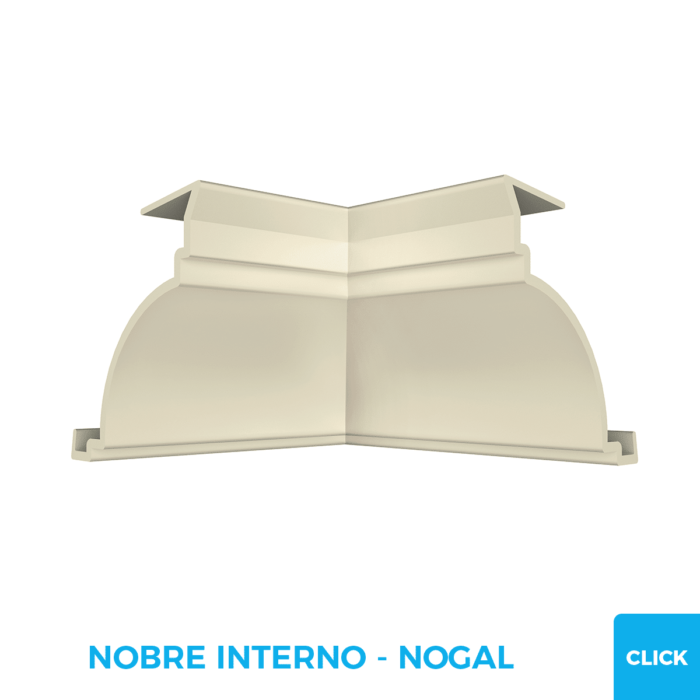 Esquinero Media Caña Interno Click - PVC Plasbil - Imagen 3