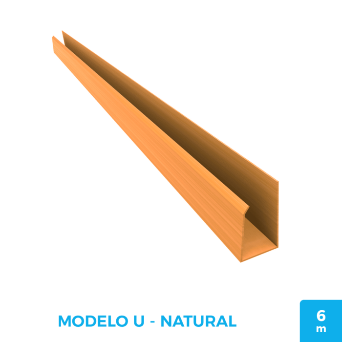 Perfiles de PVC - Modelo U 6m - Imagen 4